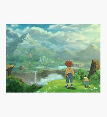 Ni No Kuni Oliver and Drippy Photographic Print
