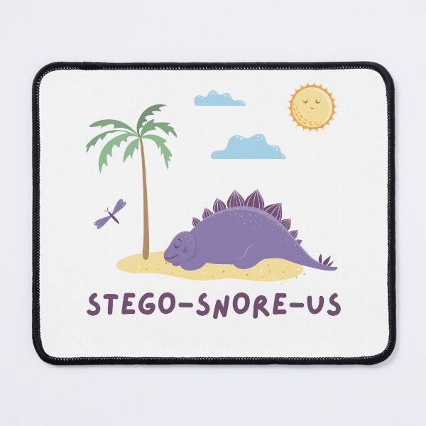Item preview, Snoring Dinosaur Stego-Snore-us Sleeping Stegosaurus designed and sold by CherieTree.