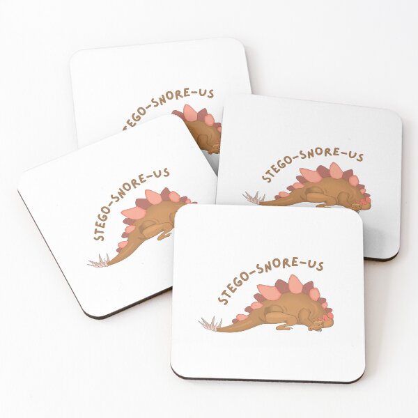Item preview, Snoring Dinosaur Stego-Snore-us Sleeping Stegosaurus designed and sold by CherieTree.