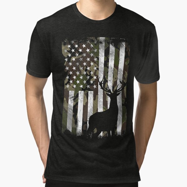 Men'S Hunting Fishing Shirt Usa Flag Nature Camo Shirt Father Gift Ideas  Patriotic Tee (3X-Large Black)