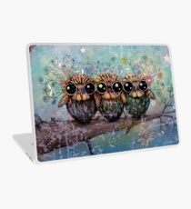 three little night owls Laptop Skin