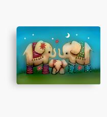 baby elephant Canvas Print