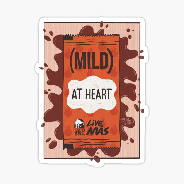 Mild at Heart | Hot Sauce Pun Sticker