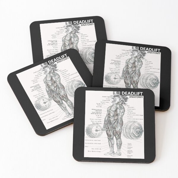 Item preview, Deadlift Muscle Chart Anatomy Diagram Anime Gym Motivational Active T-Shirt designed and sold by monica45je.