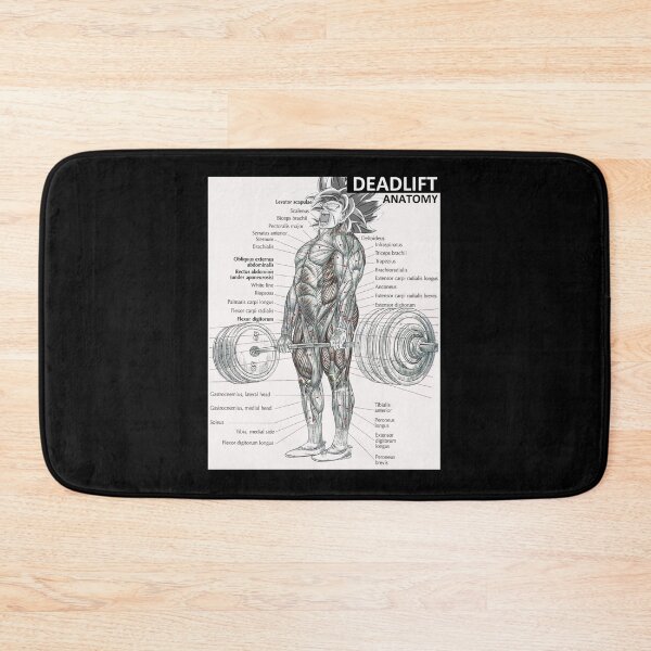 Item preview, Deadlift Muscle Chart Anatomy Diagram Anime Gym Motivational Active T-Shirt designed and sold by monica45je.