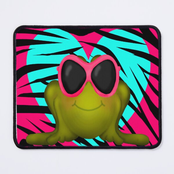 Item preview, Cool Frog on Zebra Stripes designed and sold by BeachBumFamily.