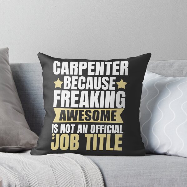 Aperçu de l'œuvre Carpenter Because Freaking Awesome Is Not An Official Job Title créée et vendue par Yallwofunart.