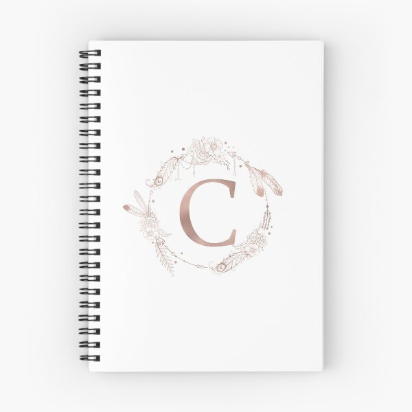 Item preview, Letter C Rose Gold Pink Initial Monogram designed and sold by naturemagick.