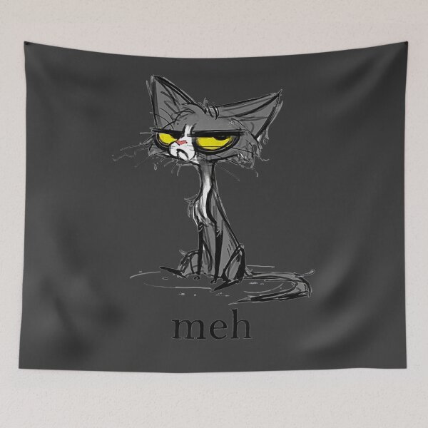 Item preview, Funny Meh Cat Gift for Cat Lovers designed and sold by studiorabit.