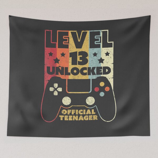 Item preview, 13th Birthday Shirt. Level 13 Unlocked, Official Teenager designed and sold by studiorabit.
