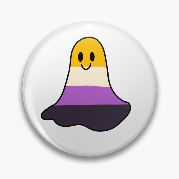 Item preview, Non binary pride ghost designed and sold by Jpegnotfound.