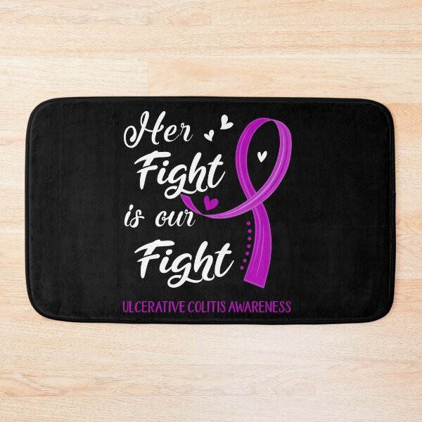 Item preview, Her Fight Is Our Fight Ulcerative Colitis Awareness designed and sold by Kohend.