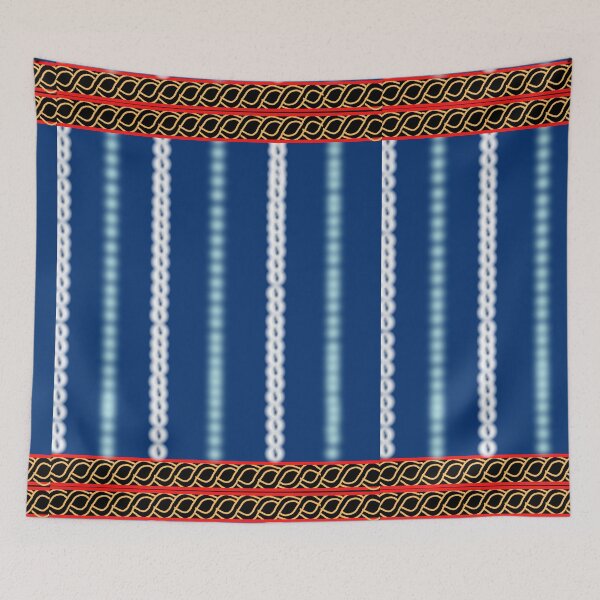 Item preview, Blue Toghu, Kom Cameroon designed and sold by exotikcocotte.