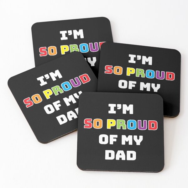 Item preview, I'm So Proud of My Dad (black) designed and sold by BeJolley.