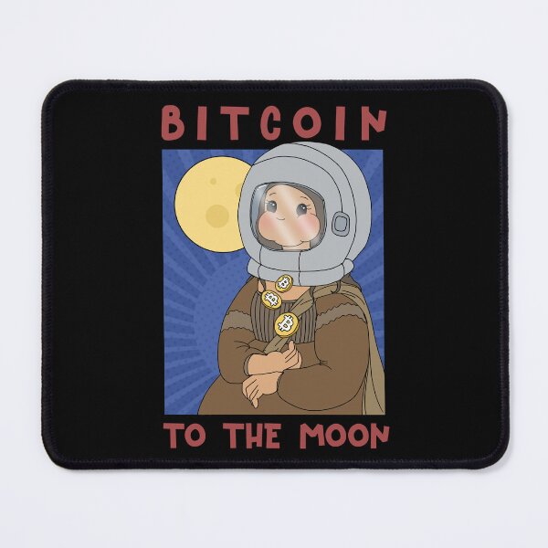 Item preview, The Mona Lisa Crypto Bitcoin To The Moon Astronaut designed and sold by Annisa Yuwanda.