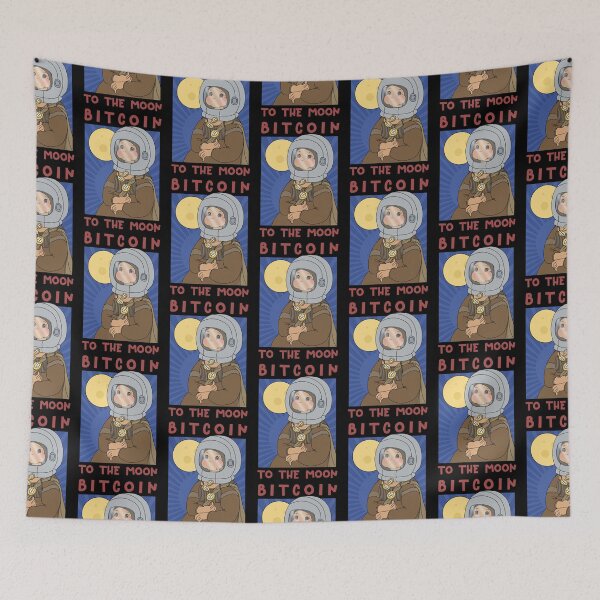 Item preview, The Mona Lisa Crypto Bitcoin To The Moon Astronaut designed and sold by Annisa Yuwanda.