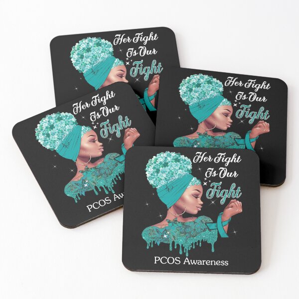 Item preview, Her Fight Is Our Fight PCOS Awareness designed and sold by Mnrshirley.