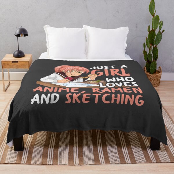Item preview, Just A Girl Who Loves Anime Ramen And Sketching Japan Anime designed and sold by studiorabit.