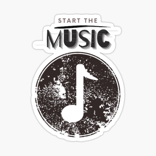 Start the music Sticker