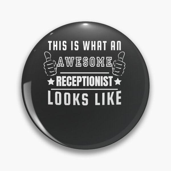 Item preview, this is what an awesome Receptionist Looks like designed and sold by Yallwofunart.
