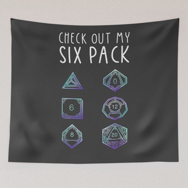 Item preview, Funny Check Out My Six Pack Dice For Dragons D20 RPG Gamer designed and sold by studiorabit.