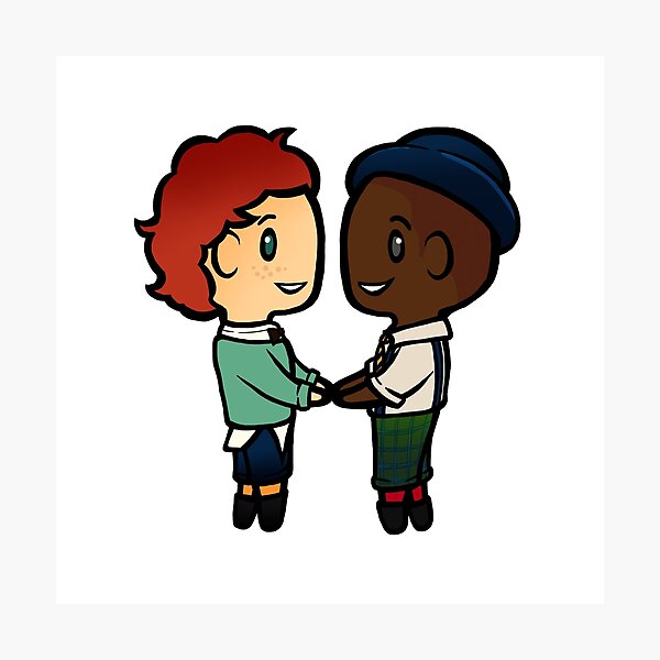 Wylan x Jesper - Six of Crows B Photographic Print
