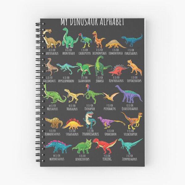 Item preview, Types Of Dinosaurs Alphabet A-Z ABC Dino Identification designed and sold by studiorabit.