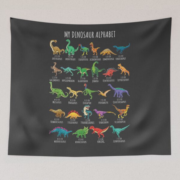 Item preview, Types Of Dinosaurs Alphabet A-Z ABC Dino Identification designed and sold by studiorabit.