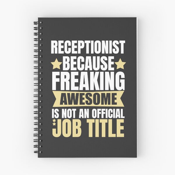 Item preview, Receptionist Because Freaking Awesome Is Not An Official Job Title designed and sold by Yallwofunart.