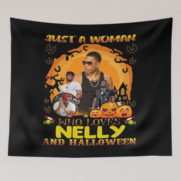 Item preview, Just A Woman Who Loves Nellly And Halloween designed and sold by SamanthaRich33.