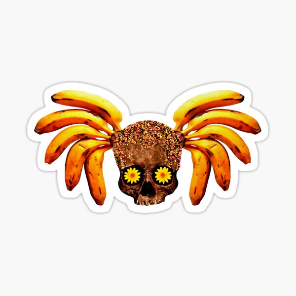 Banana Skull Sticker