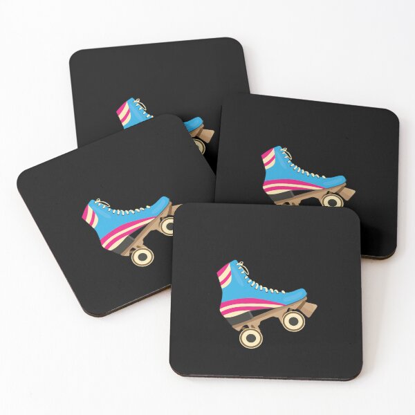 Aperçu de l'œuvre Let's Rollin Roller Patinoire Vintage Sticker créée et vendue par veronicaab.
