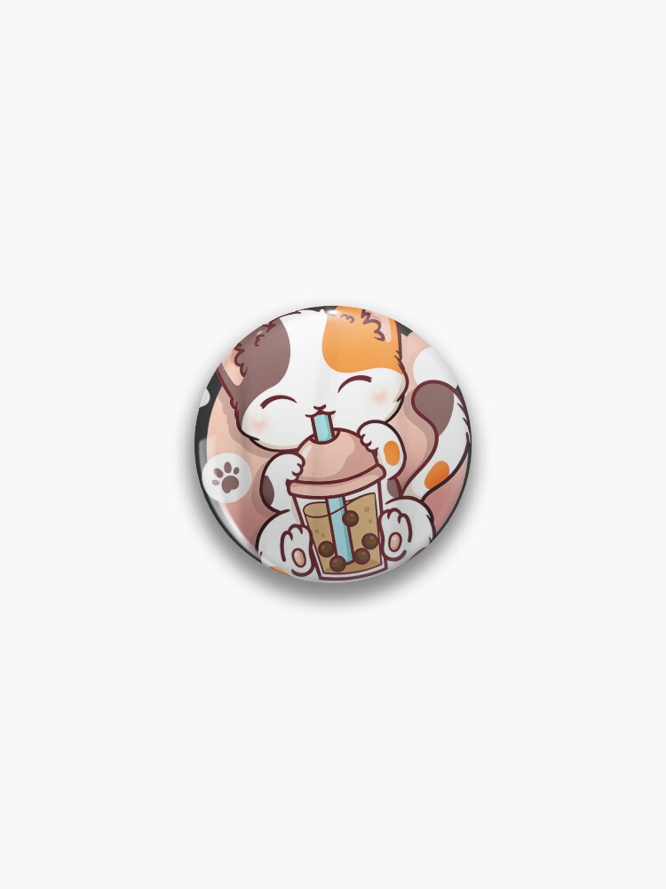 Bubble Tea Neko Pin