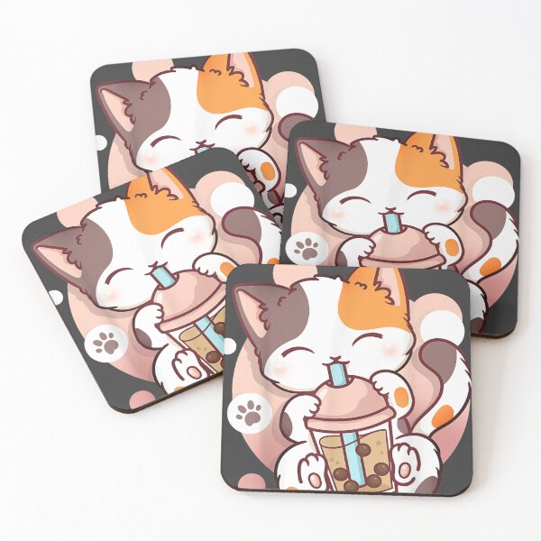 Item preview, Cat Boba Tea Bubble Tea Anime Kawaii Neko designed and sold by studiorabit.