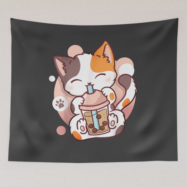 Item preview, Cat Boba Tea Bubble Tea Anime Kawaii Neko designed and sold by studiorabit.