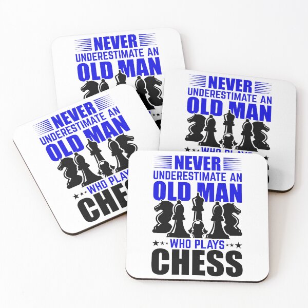 Item preview, Funny Never Underestimate an Old Man Who Plays Chess designed and sold by Minnesnowta.
