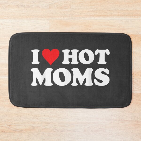 Item preview, I Love Hot Moms Tshirt Funny Red Heart Love Moms designed and sold by studiorabit.