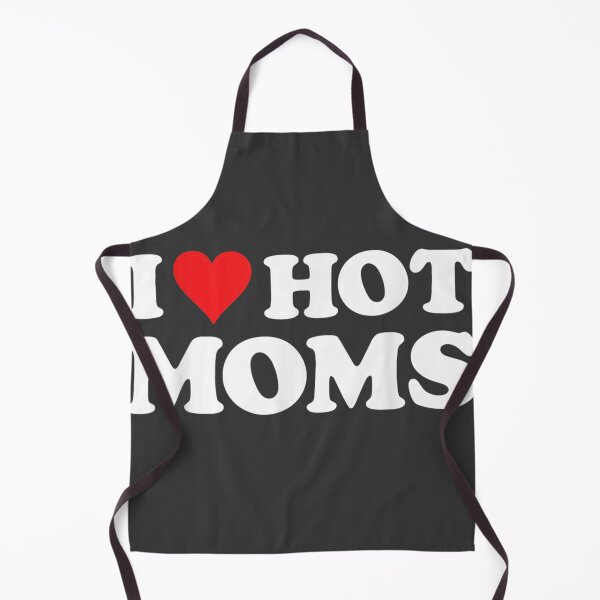 Item preview, I Love Hot Moms Tshirt Funny Red Heart Love Moms designed and sold by studiorabit.
