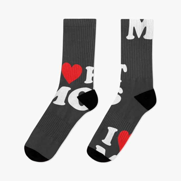 Item preview, I Love Hot Moms Tshirt Funny Red Heart Love Moms designed and sold by studiorabit.