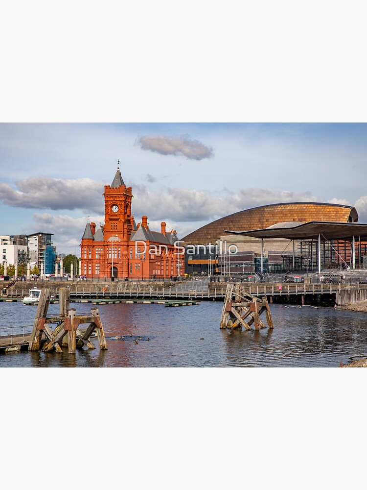 "Mermaid Quay, Cardiff Bay, Wales" Sticker for Sale by dasantillo