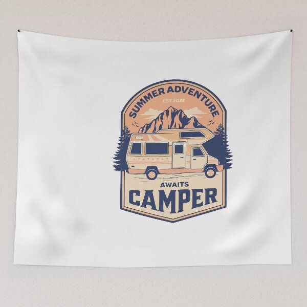 Item preview,  Summer Adventure Awaits Camper designed and sold by formylovelydog.