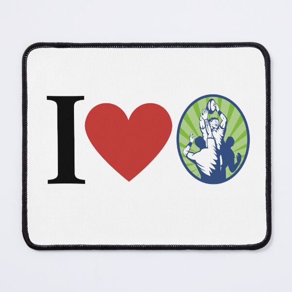 Item preview,   I Love Rugby Lineout  designed and sold by freedom4life.