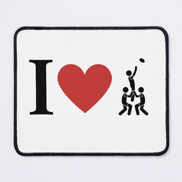 Item preview, I Love Rugby Lineouts designed and sold by freedom4life.