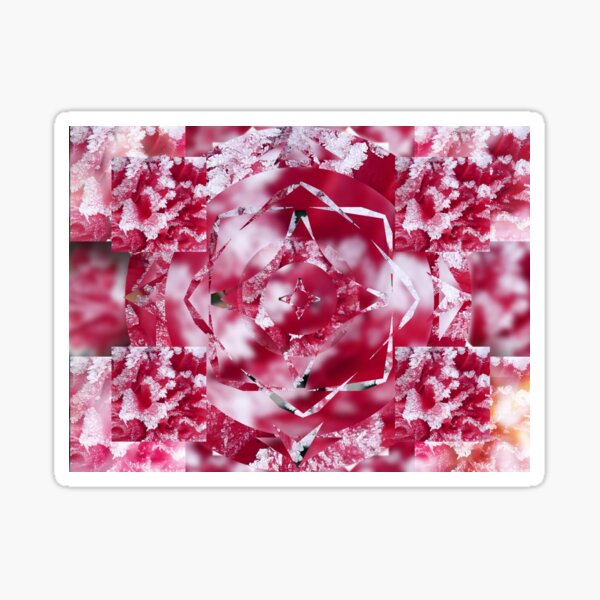 Frosty Rose from the Kaleidoscope Collection Sticker