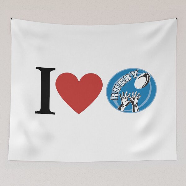 Item preview,   I Love Rugby Logo designed and sold by freedom4life.