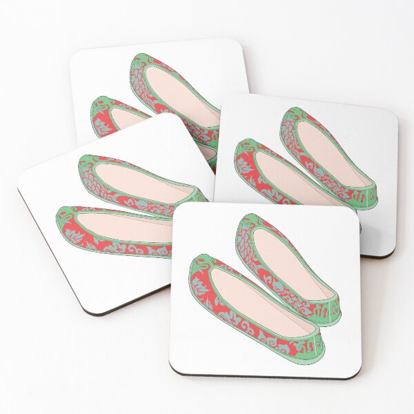 Aperçu de l'œuvre Chaussures plates, illustration de chaussures, illustration de mode, chaussures à fleurs, art coréen créée et vendue par allpalgo.