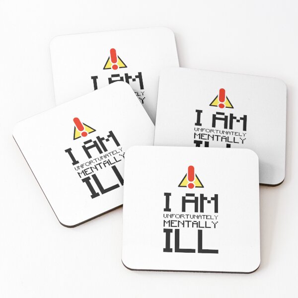 Item preview, Pixel Art Text: I am Unfortunately Mentally Ill designed and sold by SomeDesignThing.