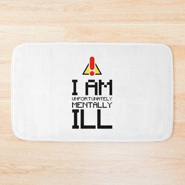 Item preview, Pixel Art Text: I am Unfortunately Mentally Ill designed and sold by SomeDesignThing.