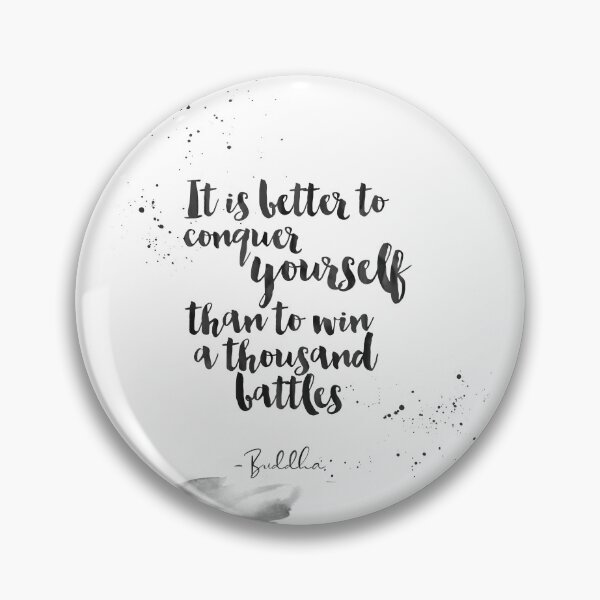 Item preview, It Is Better To Conquer Yourself Than To Win A Thousand Battles - Quotes From Buddha About Peace designed and sold by Buddhaport.