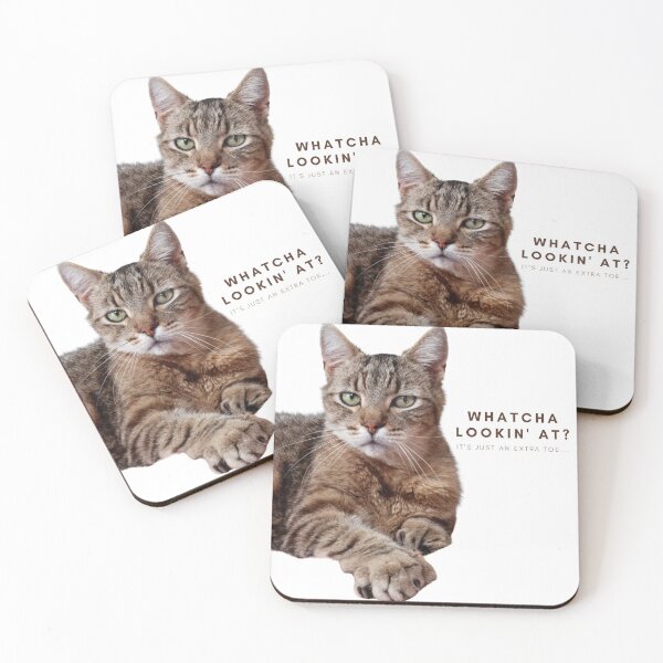 Item preview, Polydactyl Cat Whatcha Lookin' At? designed and sold by TeeKid.